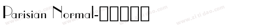 Parisian Normal字体转换